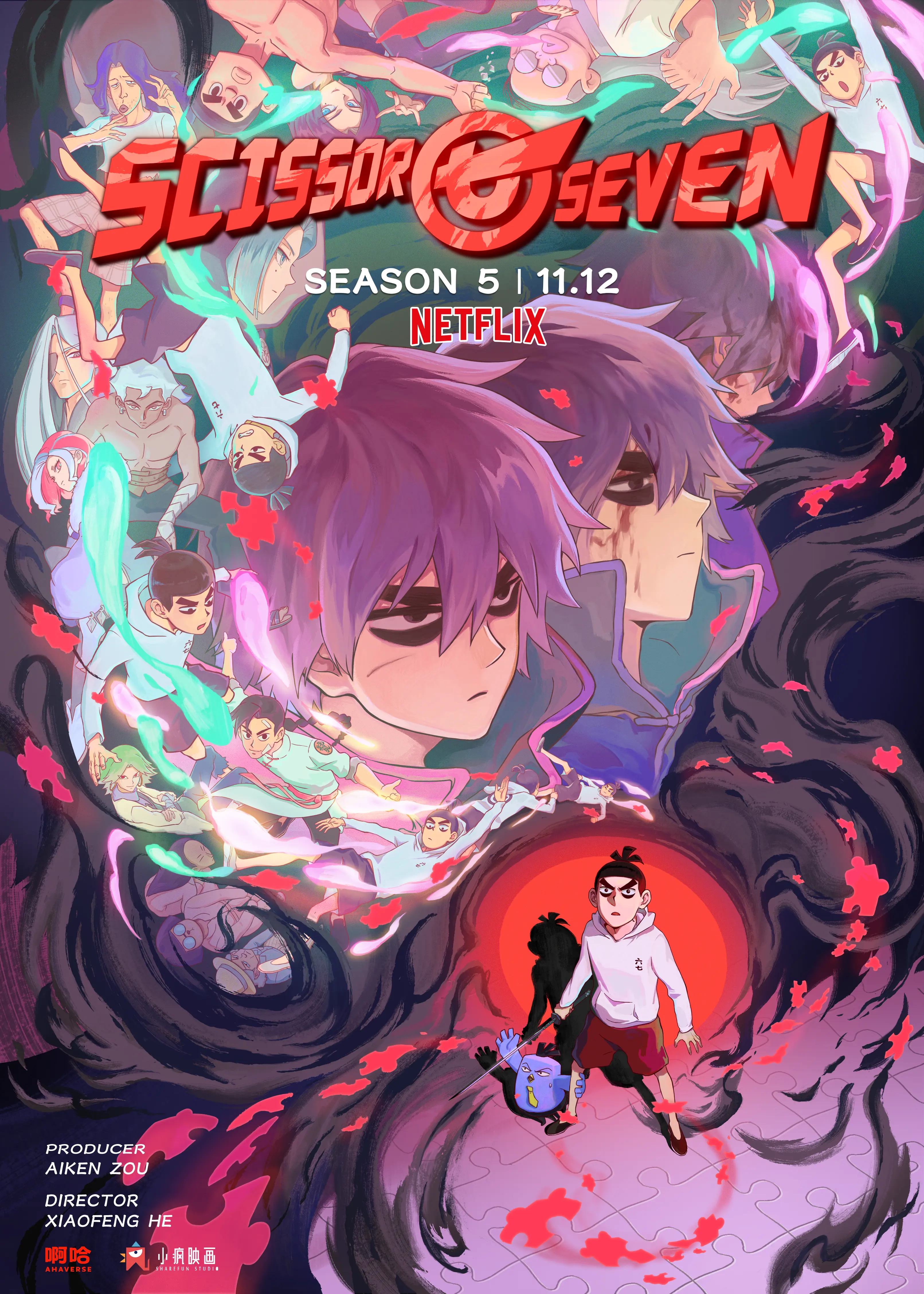 Scissor Seven hero banner mobile