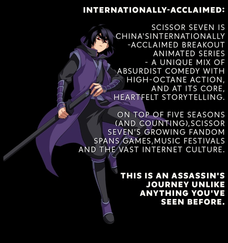 Scissor Seven world and characters - Discover the unique cast and vibrant animation style